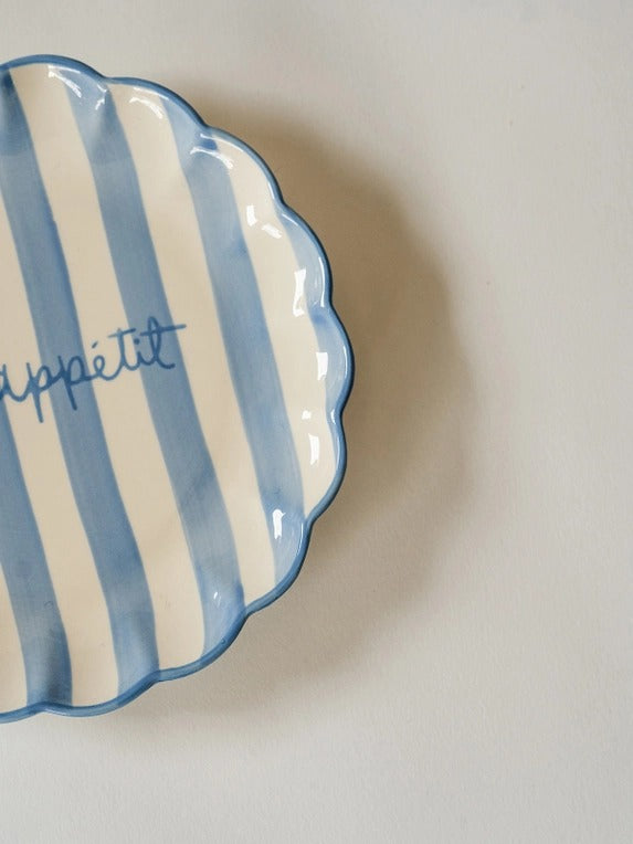 Kinsey Scallop Dessert Plate - Set of 4